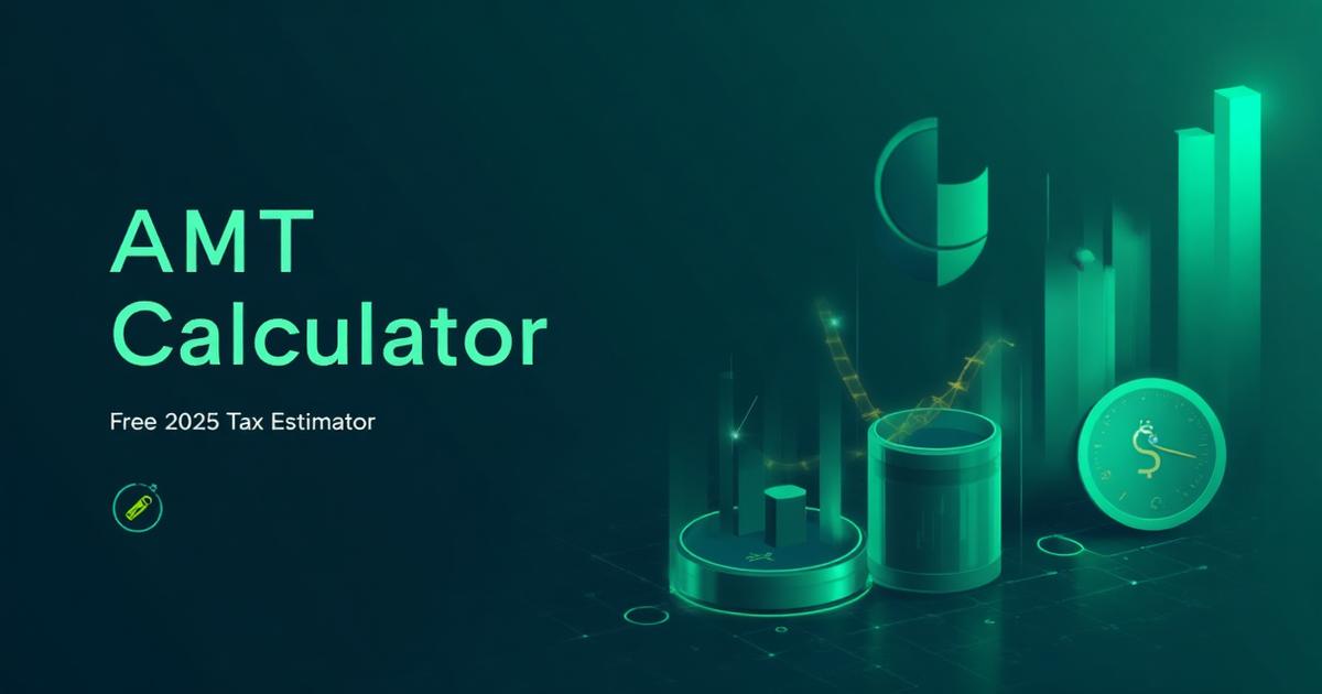 ISO AMT Calculator | Free Alternative Minimum Tax Estimator 2026
